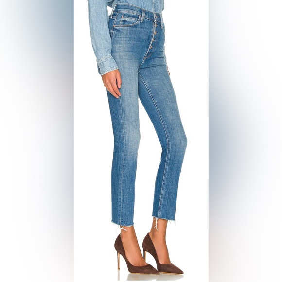 MOTHER JEANS Pixie Dazzler Ankle Fray - Beginner's Luck - Picture 2 of 9